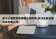 武汉云链智慧区块链公司咋样[武汉云智互联科技有限公司]